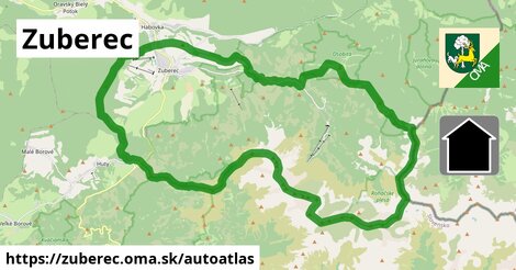 ikona Mapa autoatlas v zuberec