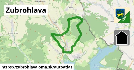 ikona Mapa autoatlas v zubrohlava