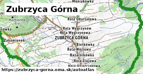 ikona Mapa autoatlas v zubrzyca-gorna