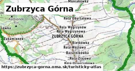 ikona Turistická mapa turisticky-atlas v zubrzyca-gorna