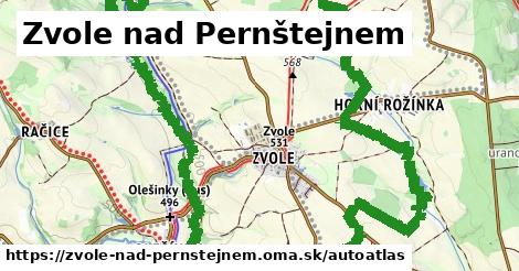 ikona Mapa autoatlas v zvole-nad-pernstejnem