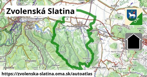 ulice v Zvolenská Slatina