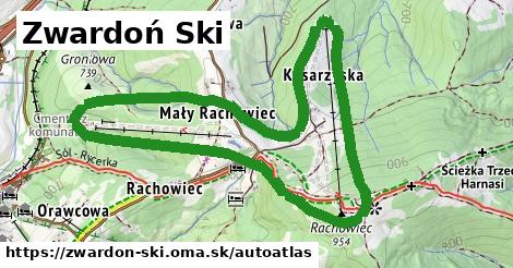 ikona Mapa autoatlas v zwardon-ski