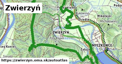 ikona Mapa autoatlas v zwierzyn