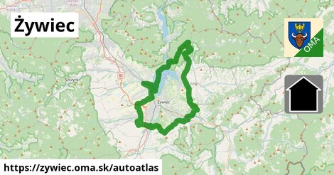 ikona Mapa autoatlas v zywiec