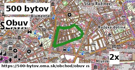 Obuv, 500 bytov