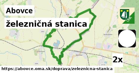 železničná stanica v Abovce