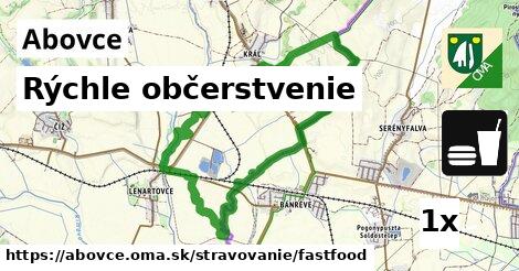 rýchle občerstvenie v Abovce