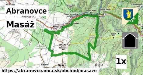 Masáž, Abranovce