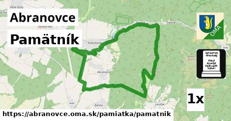 Pamätník, Abranovce