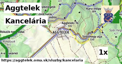 kancelária v Aggtelek