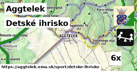 detské ihrisko v Aggtelek