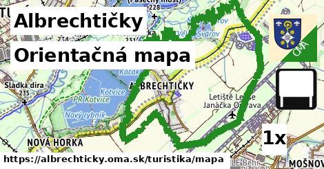 Orientačná mapa, Albrechtičky