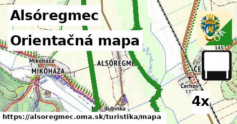 Orientačná mapa, Alsóregmec