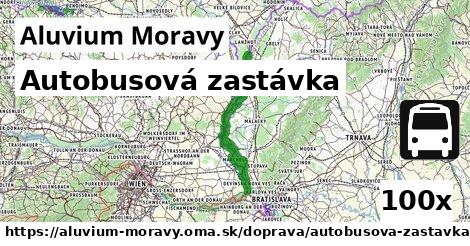 Autobusová zastávka, Aluvium Moravy