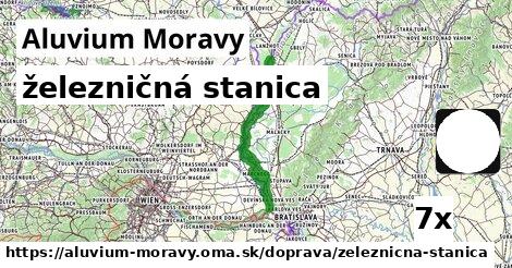 železničná stanica, Aluvium Moravy