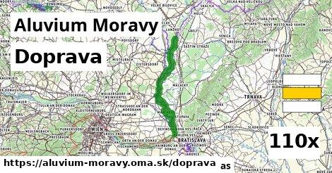 doprava v Aluvium Moravy