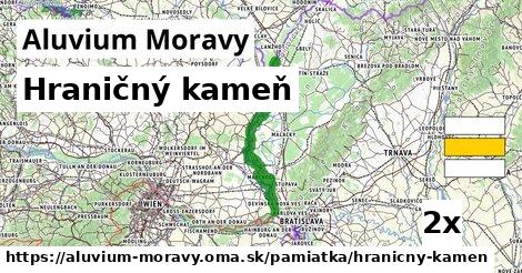 Hraničný kameň, Aluvium Moravy