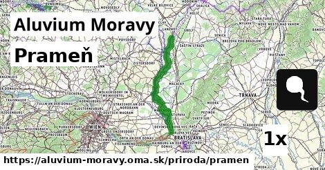 Prameň, Aluvium Moravy