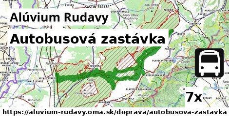 Autobusová zastávka, Alúvium Rudavy