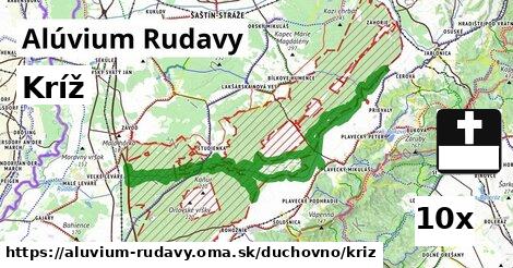 Kríž, Alúvium Rudavy