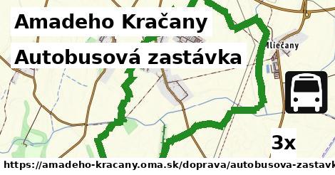 autobusová zastávka v Amadeho Kračany