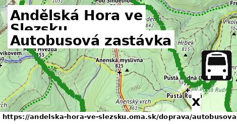 Autobusová zastávka, Andělská Hora ve Slezsku