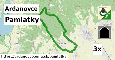 pamiatky v Ardanovce