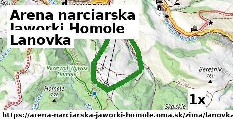 Lanovka, Arena narciarska Jaworki Homole