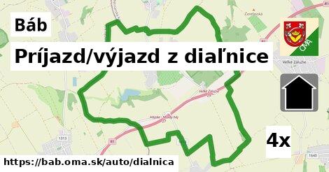 Príjazd/výjazd z diaľnice, Báb