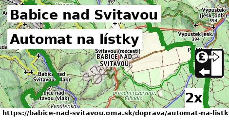 Automat na lístky, Babice nad Svitavou