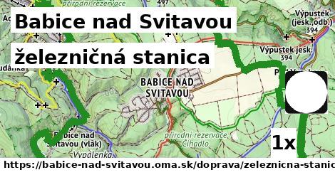 železničná stanica, Babice nad Svitavou