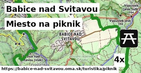 miesto na piknik v Babice nad Svitavou