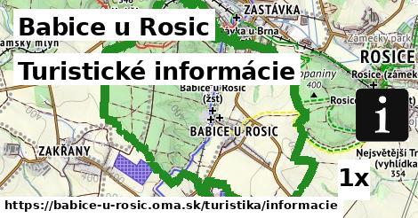 Turistické informácie, Babice u Rosic