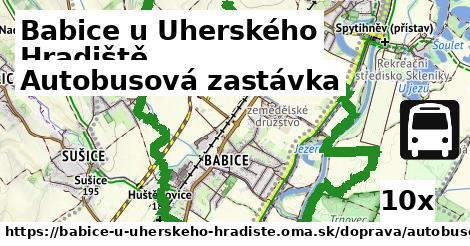 autobusová zastávka v Babice u Uherského Hradiště