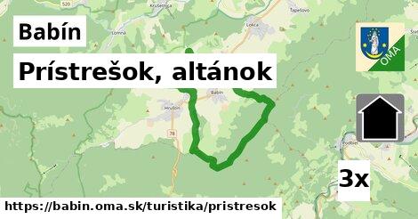 Prístrešok, altánok, Babín