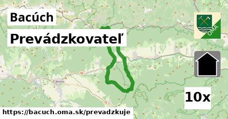 prevádzkovateľ v Bacúch