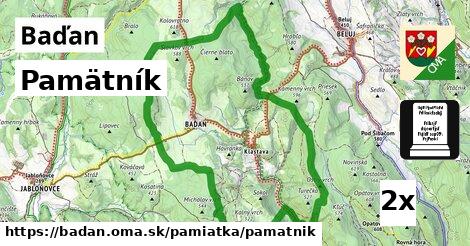 Pamätník, Baďan