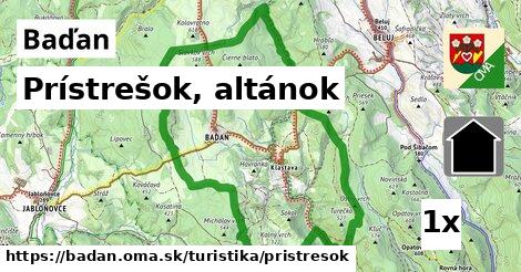 Prístrešok, altánok, Baďan