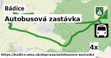 Autobusová zastávka, Bádice