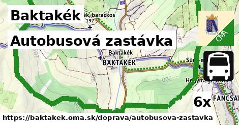 Autobusová zastávka, Baktakék