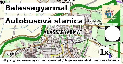 autobusová stanica v Balassagyarmat