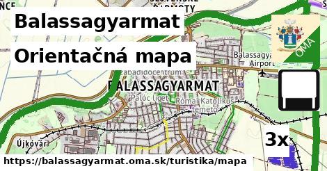 Orientačná mapa, Balassagyarmat