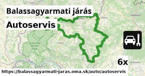 Autoservis, Balassagyarmati járás