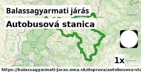 Autobusová stanica, Balassagyarmati járás