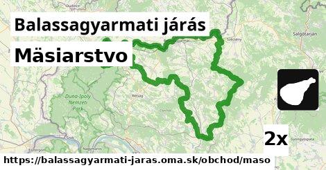 Mäsiarstvo, Balassagyarmati járás