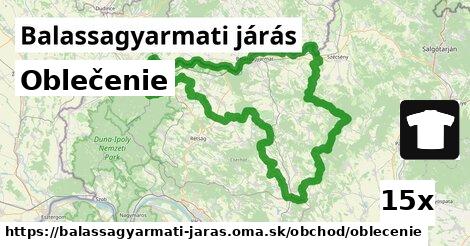 Oblečenie, Balassagyarmati járás