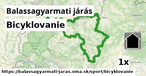 Bicyklovanie, Balassagyarmati járás