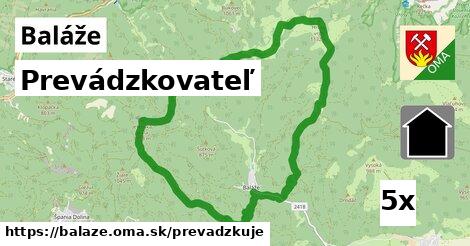 prevádzkovateľ v Baláže