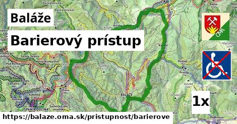 Barierový prístup, Baláže